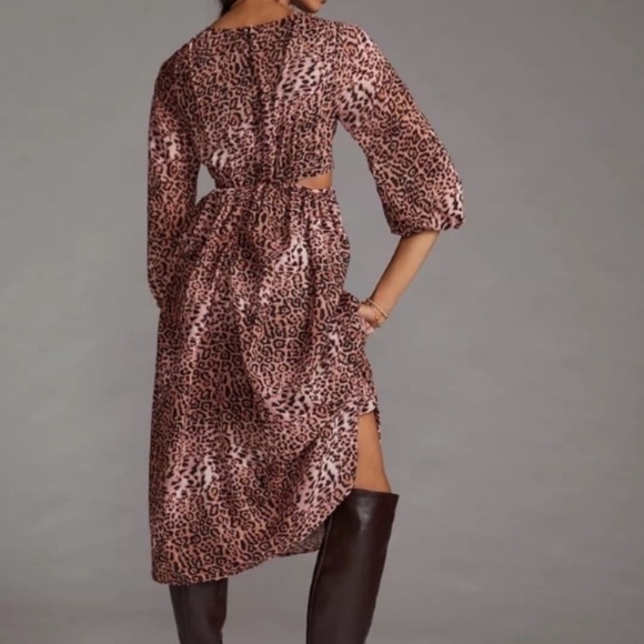 ANTHROPOLOGIE Ranna Gill Cutout Midi Dress - Picture 6 of 14